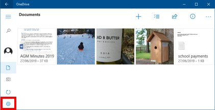 OneDrive Store App UI